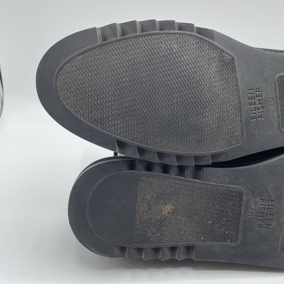 Eileen Fisher Emery Loafer Womens Size 10 Black Slip-On Knit Comfort Minimalist - Picture 12 of 12